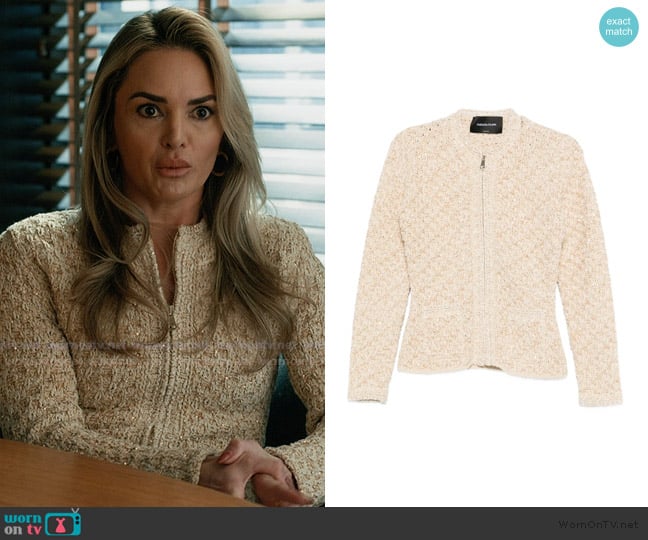 Fabiana Fililippi Zip-up fitted jacket worn by Sienna Whitby (Annie Heise) on Elsbeth
