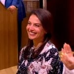 Bianna Golodryga’s floral print blouse on The View