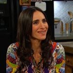 Gabi’s mixed print blouse on Days of our Lives