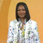 Garcelle Beauvais’s white floral blouse and suit on Today