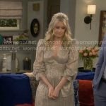 Gemma’s gold dress on The Neighborhood