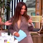 Gretta Monahan’s gray double breasted blazer on The View