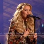 Hannah Harper’s sequin floral dress on American Idol