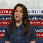 Heather’s zip front denim dress on Good Morning America