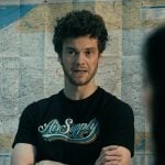 Hughie’s black Air Supply tee on The Boys