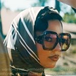 Maddy’s oversized square sunglasses on Euphoria