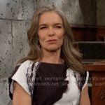 Diane’s brushstroke print dress on The Young and the Restless