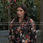 Brook Lynn’s floral blouse on General Hospital