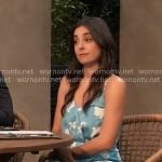 Molly’s blue floral dress on General Hospital