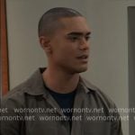 Kai’s brown overshirt on General Hospital