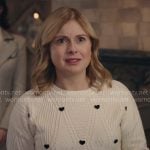 Sam’s heart sweater on Ghosts