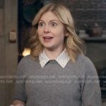 Sam’s grey collared sweater on Ghosts