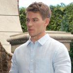 Noah’s light blue linen shirt on The Young and the Restless