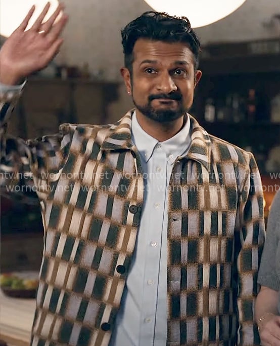 Jay's patterned jacket on Ghosts