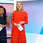 Jenna’s red midi dress on Today