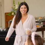 Jo-Ellen’s pink fuzzy robe on The Real Housewives of Rhode Island