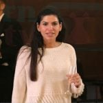Jo-Ellen’s white fringe sweater on The Real Housewives of Rhode Island