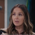 Jo’s black and beige striped sweater on Greys Anatomy