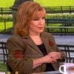 Joy’s brown floral print blazer on The View