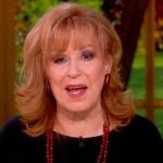 Joy’s red bead necklace on The View
