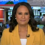 Kristen’s yellow double breasted blazer on Today