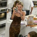 Lindsay’s leopard print maxi dress on Summer House