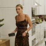 Lindsay’s leopard print maxi dress on Summer House