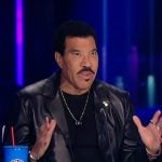 Lionel Richie’s black soft leather jacket on American Idol