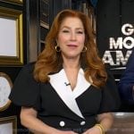 Lisa Ann Walter’s black puff sleeve blazer dress on Good Morning America