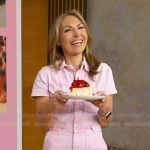 Lori’s pink short sleeve jumpsuit on Good Morning America