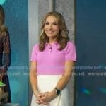Lori’s white asymmetric skirt on Good Morning America