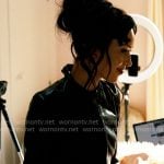 Maddy’s fringed leather jacket on Euphoria