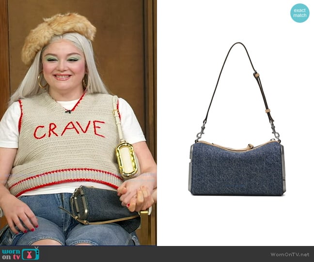 Meg Stalter’s denim bag on GMA