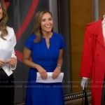 Mary's blue textured dress on Good Morning America