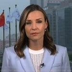 Mary’s blue double breasted blazer on Good Morning America