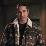 Miles’s printed sherpa jacket on Marshals