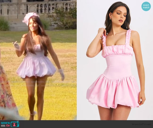Rosie’s pink mini dress on RHORI