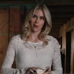 Dolly’s white lace bell sleeve top on Marshals