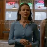 Novak’s blue henley tee on Chicago Fire