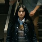 Olivia’s black quilted jacket on The Boys
