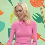 Lora McLaughlin Peterson’s pink collared sweater and pants on Today