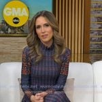 Rhiannon’s blue floral dress on Good Morning America