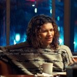 Rue’s grey printed sweater on Euphoria