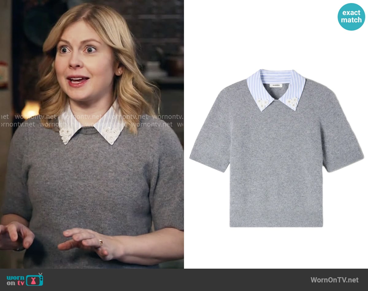 Sam’s grey collared sweater on Ghosts