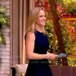 Sara’s navy sleeveless dress on The View