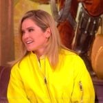 Sara’s yellow bomber jacket on The View
