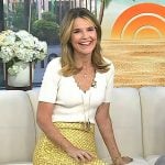 Savannah’s white scalloped top and skirt on Today