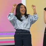 Sheinelle’s blue stripe blouse on Today