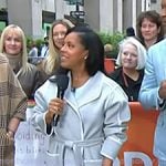 Sheinelle’s contrast trim coat on Today