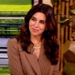 Jamie Lynn Sigler’s brown pinstripe blazer on The View